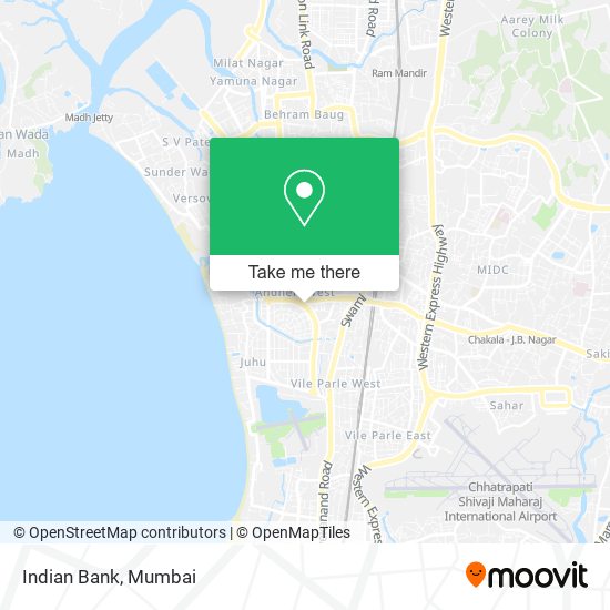 Indian Bank map