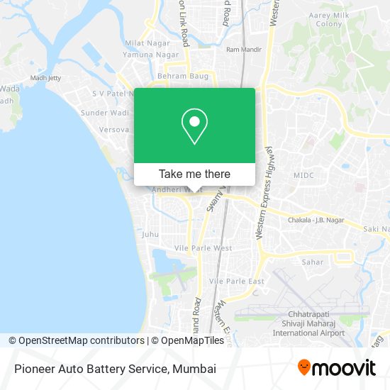 Pioneer Auto Battery Service map