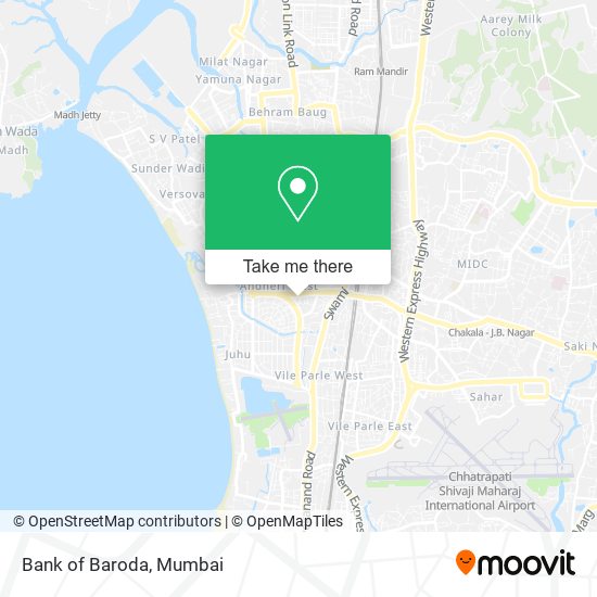 Bank of Baroda map