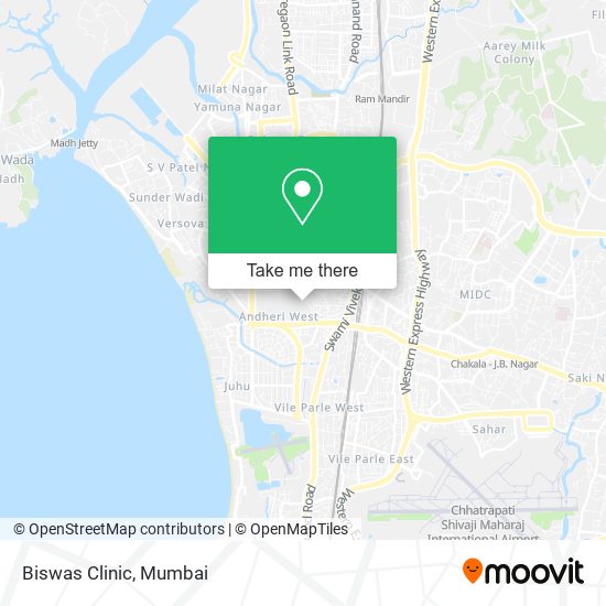 Biswas Clinic map