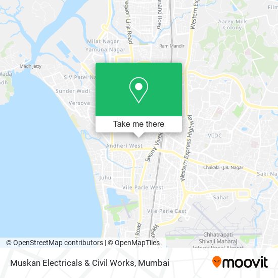 Muskan Electricals & Civil Works map