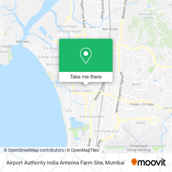 Airport Authority India Antenna Farm Site map