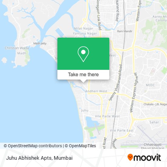 Juhu Abhishek Apts map