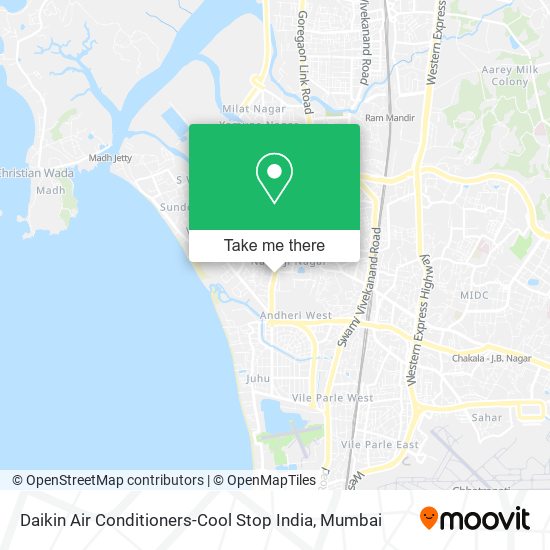 Daikin Air Conditioners-Cool Stop India map
