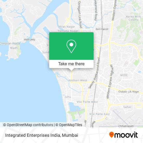 Integrated Enterprises India map