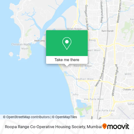 Roopa Range Co-Operative Housing Society map