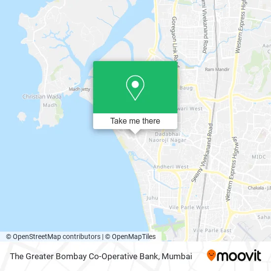 The Greater Bombay Co-Operative Bank map