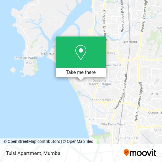 Tulsi Apartment map