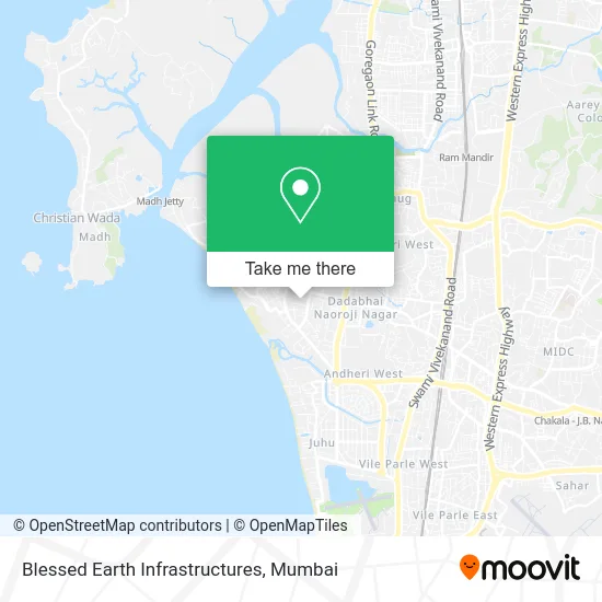 Blessed Earth Infrastructures map