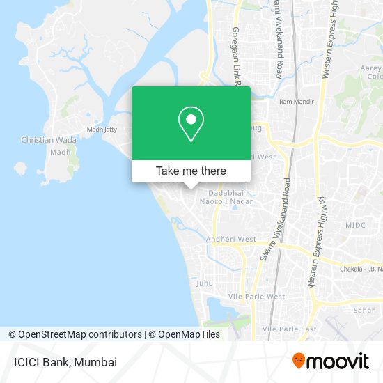 ICICI Bank map