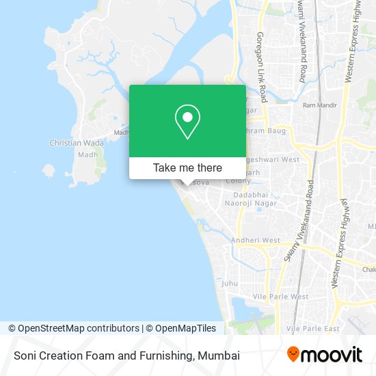 Soni Creation Foam and Furnishing map