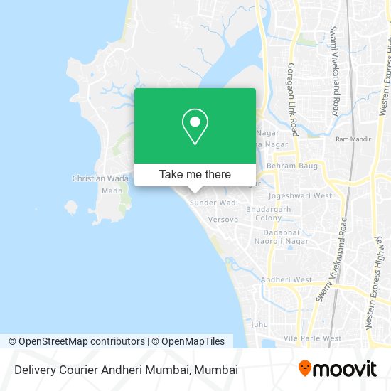 Delivery Courier Andheri Mumbai map