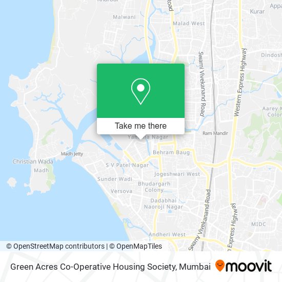 Green Acres Co-Operative Housing Society map