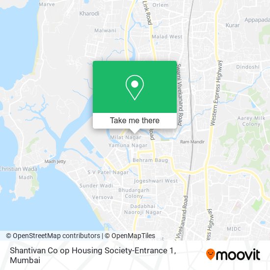 Shantivan Co op Housing Society-Entrance 1 map