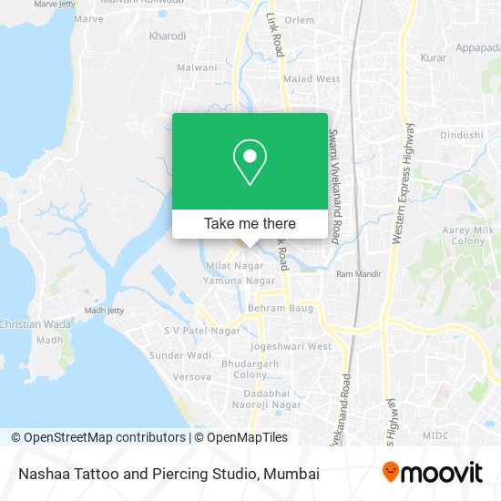 Nashaa Tattoo and Piercing Studio map