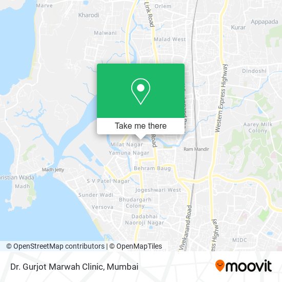 Dr. Gurjot Marwah Clinic map