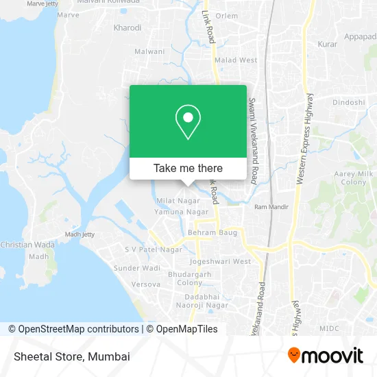 Sheetal Store map