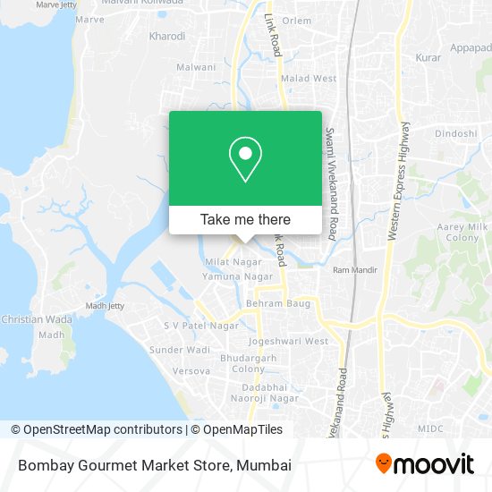 Bombay Gourmet Market Store map