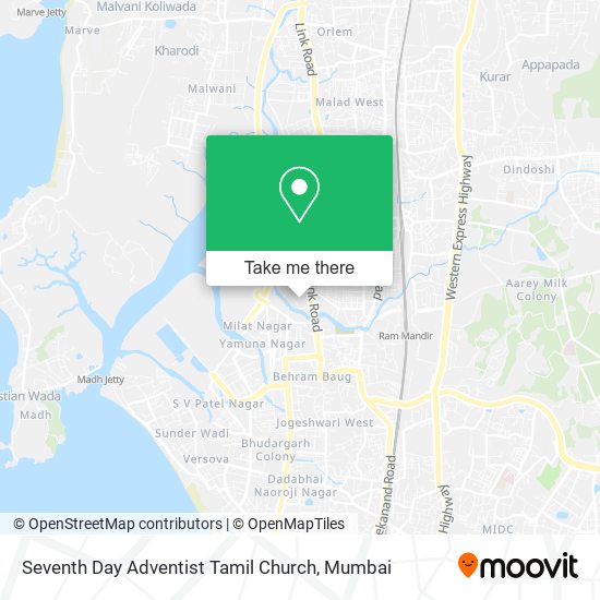 Seventh Day Adventist Tamil Church map