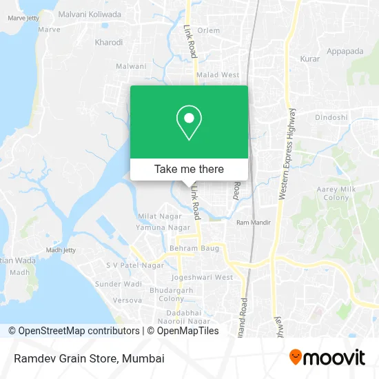 Ramdev Dhanya Bhandar map