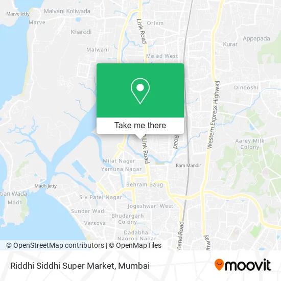 Riddhi Siddhi Super Market map