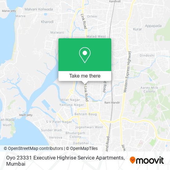 Oyo 23331 Executive Highrise Service Apartments map