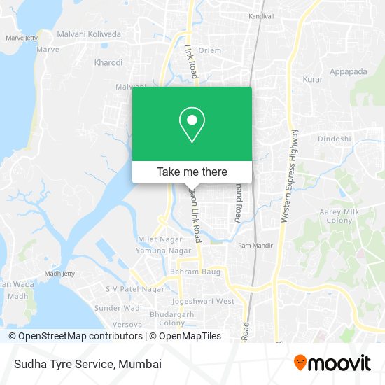 Sudha Tyre Service map