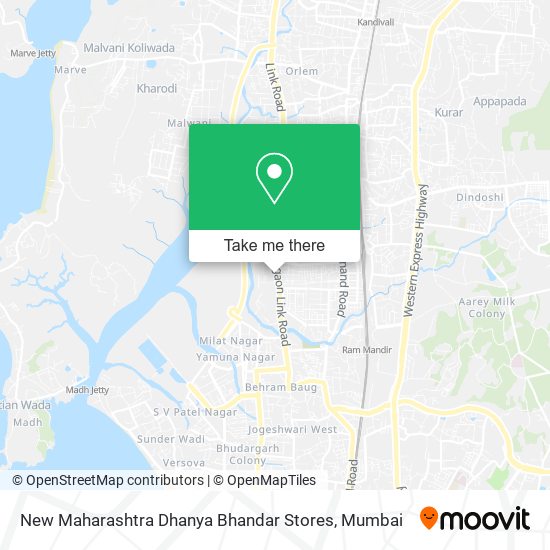 New Maharashtra Dhanya Bhandar Stores map