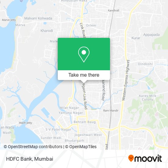 HDFC Bank map