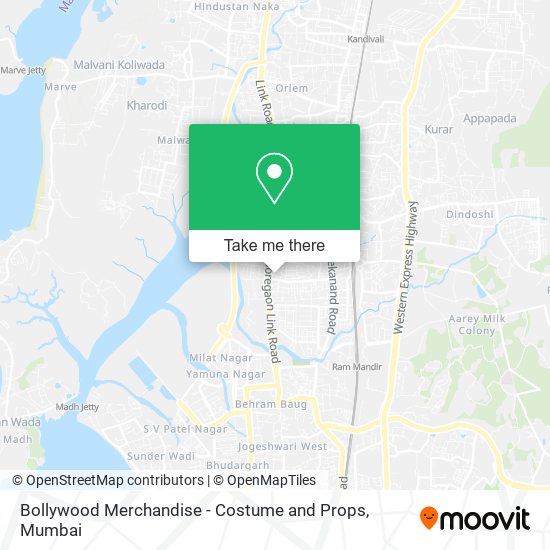 Bollywood Merchandise - Costume and Props map