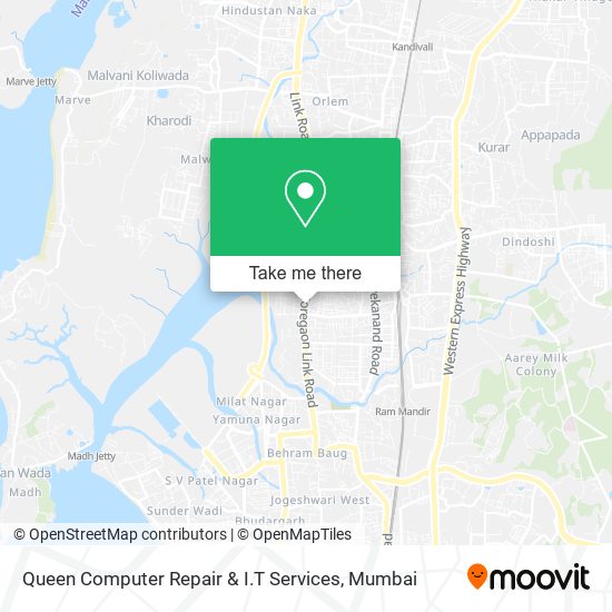 Queen Computer Repair & I.T Services map