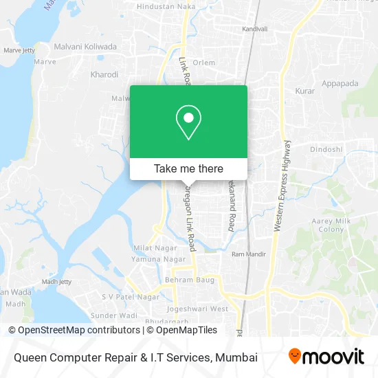 Queen Computer Repair & I.T Services map