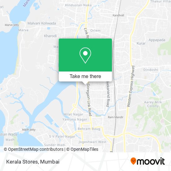 Kerala Stores map