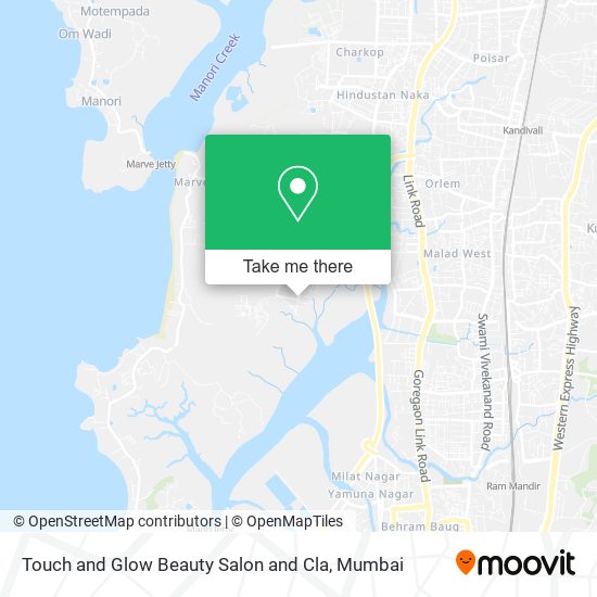 Touch and Glow Beauty Salon and Cla map