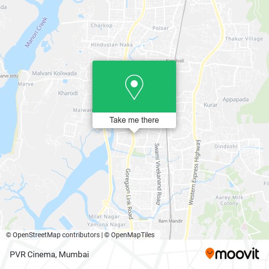 PVR Cinema map