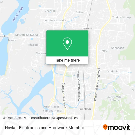 Navkar Electronics and Hardware map