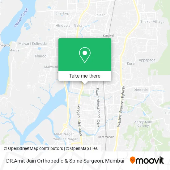 DR.Amit Jain Orthopedic & Spine Surgeon map