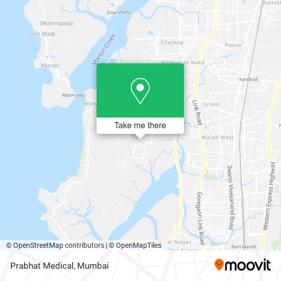 Prabhat Medical map