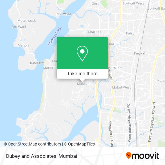 Dubey and Associates map