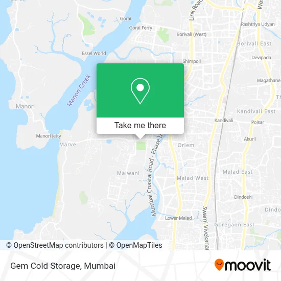 Gem Cold Storage map