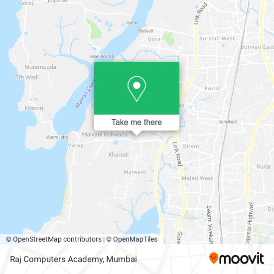 Raj Computers Academy map