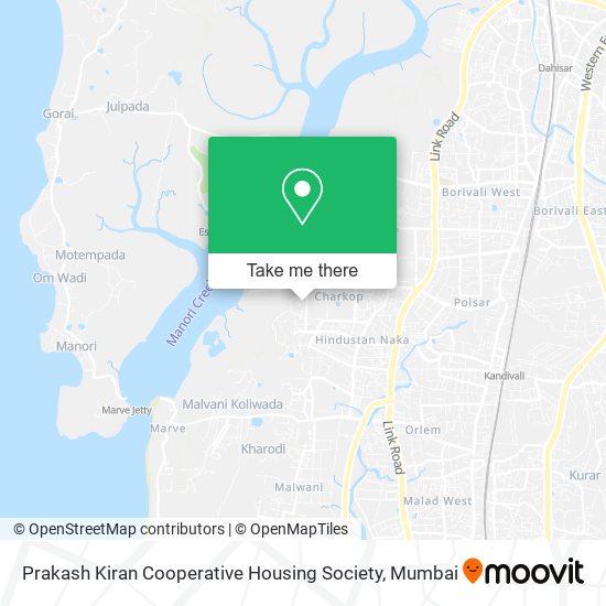 Prakash Kiran Cooperative Housing Society map