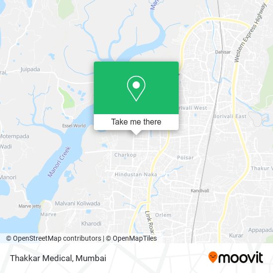 Thakkar Medical map