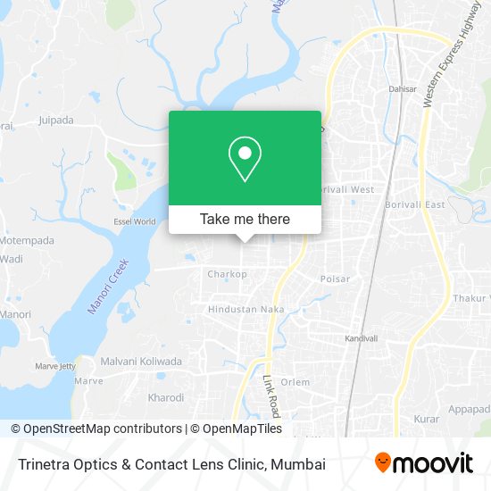 Trinetra Optics & Contact Lens Clinic map