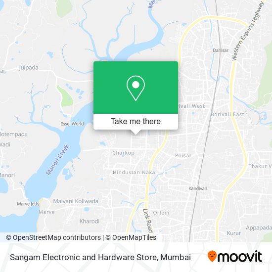 Sangam Electronic and Hardware Store map