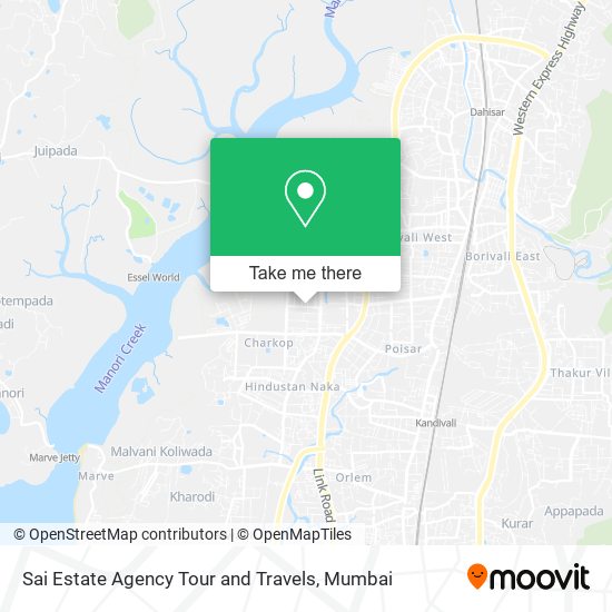 Sai Estate Agency Tour and Travels map