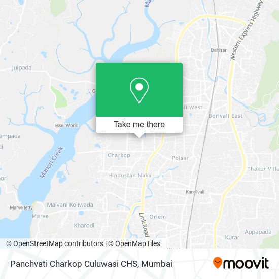 Panchvati Charkop Culuwasi CHS map