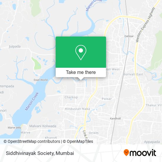 Siddhivinayak Society map