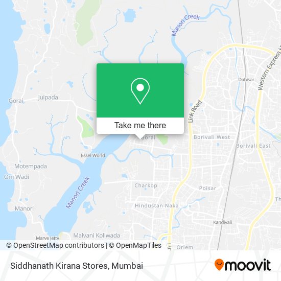 Siddhanath Kirana Stores map