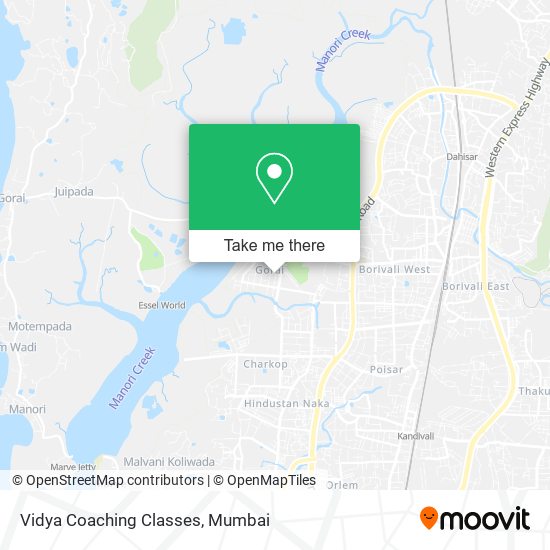 Vidya Coaching Classes map